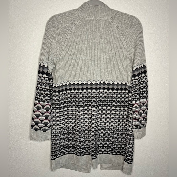 NIC+ZOE Gray Textured Open Front Cardigan - Size M - Picture 5 of 6